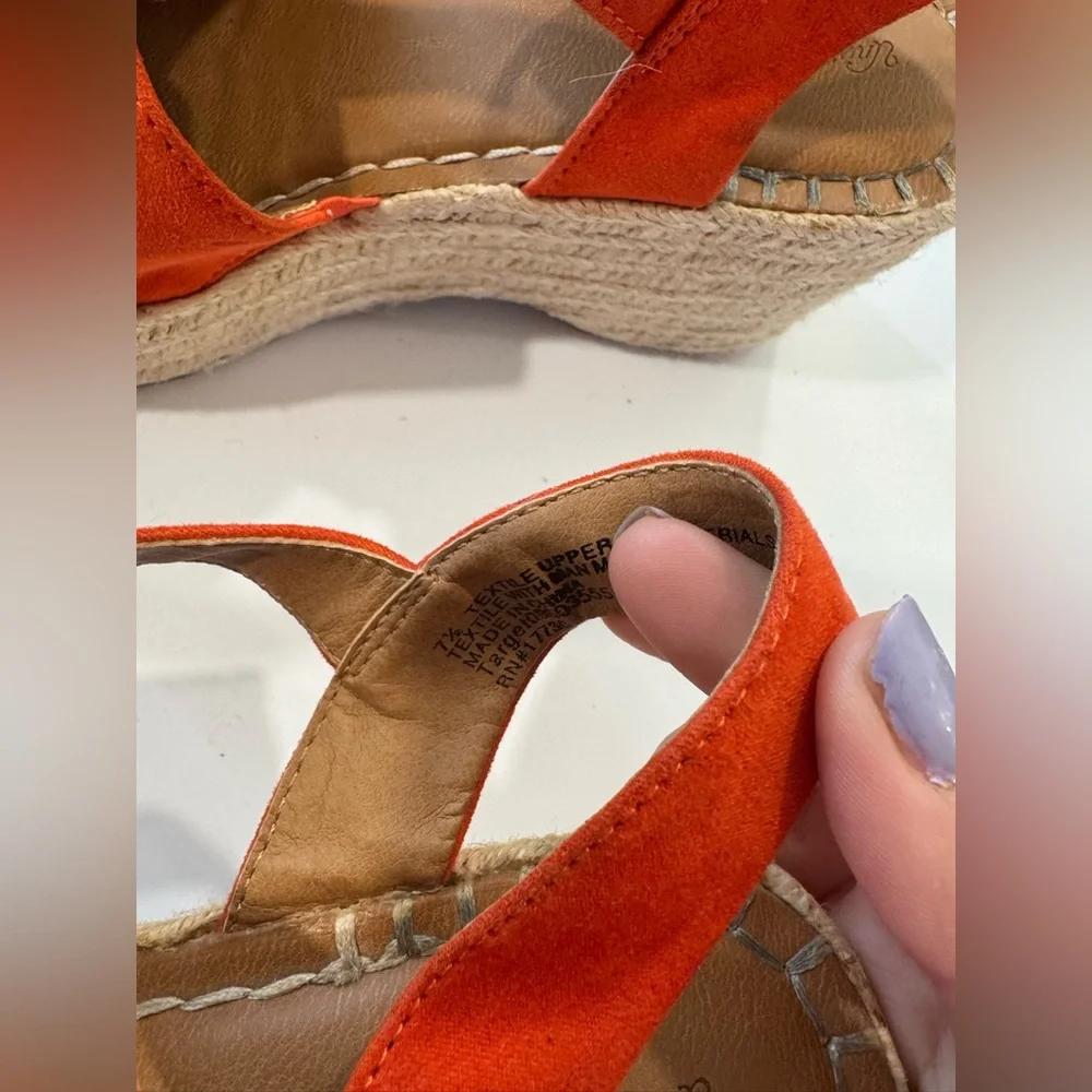 BUNDLE 2 ITEMS FOR $8✨  Universal Thread Women's Orange Espadrille Sandals